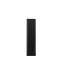 Kolomkast Wiesbaden Novira 160x40x35 cm Afgeronde Hoeken Mat Zwart