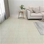 vidaXL Vloerplanken 5,11 m² 55 pcs PVC Crèmewit