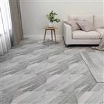 vidaXL Vloerplanken 55 pcs Grijs 5,11 m² PVC