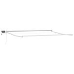 vidaXL Elektrisch uitschuifbaar zonnescherm frame Wit 4 x 2 m