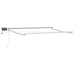 vidaXL Elektrisch uitschuifbaar zonnescherm frame Wit 3 x 2,5 m