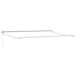 vidaXL Elektrisch uitschuifbaar zonnescherm frame Wit 4 x 2 m