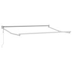 vidaXL Elektrisch uitschuifbaar zonnescherm frame Wit 2,5 x 2 m