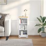 vidaXL Boekenkast Wit 46 x 29 x 100 cm Massief grenenhout