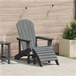vidaXL Adirondack-stoel Lichtgrijs 82 x 74 x 92 cm HDPE