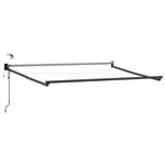 vidaXL Elektrisch uitschuifbaar zonnescherm frame Antraciet 2,5 x 2 m
