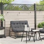 vidaXL Tuinmeubelen Zwart 110 x 81 x 71 cm Gepoedercoat staal