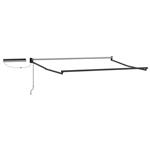 vidaXL Elektrisch uitschuifbaar zonnescherm frame Antraciet 2,5 x 2 m