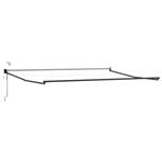 vidaXL Elektrisch uitschuifbaar zonnescherm frame Antraciet 4 x 2 m