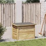 vidaXL Opbergbox Naturel 80 x 44,5 x 57,5 cm Geïmpregneerd grenenhout