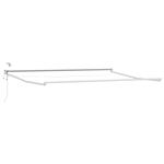 vidaXL Elektrisch uitschuifbaar zonnescherm frame Wit 4 x 2 m