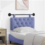 vidaXL Hangend hoofdbord Jeans Blauw Stof