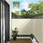 vidaXL Balkon Scherm Crème 110 x 300 cm Oxford Stof