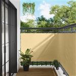 vidaXL Balkon Scherm Zand 110 x 600 cm Oxford Stof