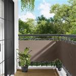 vidaXL Balkon Scherm 75 x 200 cm PU gecoat oxford alu