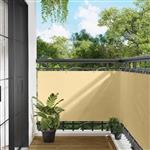vidaXL Balkon Scherm Zand 100 x 300 cm Oxford Stof