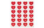 Stickers - hartjes (1-24)