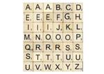 Letters scrabble