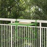 vidaXL Hangende Balkon Tafel Groen 60 x 39 x 65 cm Staal