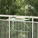vidaXL Hangende Balkon Tafel Muntgroen 60 x 39 x 65 cm Staal