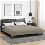 vidaXL Vol jaar dekbed Lichtgrijs 200 x 240 cm Microfiber