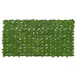 vidaXL Balkonscherm met bladeren Groen en Geel 200 x 100 cm