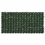 vidaXL Balkonscherm met bladeren Donkergroen 200 x 100 cm