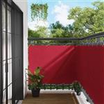 vidaXL Balkon Scherm Rood 110 x 1000 cm Oxford Stof
