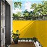 vidaXL Balkon Scherm Geel 110 x 1000 cm Oxford Stof