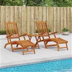 vidaXL Ligstoelkentingen en opvouwbare zonnebader 2 pcs