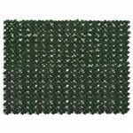 vidaXL Balkonscherm met bladeren Donkergroen 200 x 150 cm