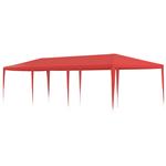 vidaXL Partytent Rood 900 x 300 x 255 cm PE en staal