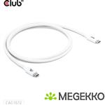 CLUB3D USB 80Gbps Certified 240W 8K240Hz Type-C® 1.2m / 3.94ft White Cable