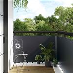vidaXL Balkon Scherm Donkergrijs 1000 x 100 cm poly rattan