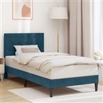 vidaXL Bedframe met hoofdeinde Blauw 90 x 190 cm Fluweel