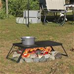 vidaXL Opvouwbare Camping Grill Zwart 31,5 x 26,5 x 4 cm