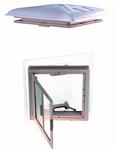 MPK Dakluik 40x40cm Melkglas Grote Kap+Combirollo Wit