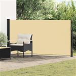 vidaXL Uittrekbaar Zijscherm Zand 500 x 140 cm Polyester