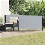 vidaXL Uittrekbaar Zijscherm Grijs 300 x 100 cm Polyester