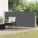 vidaXL Uittrekbaar Zijscherm Antracietkleurig 500 x 160 cm Polyester