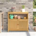 vidaXL Tuin Console Tafel Licht acacia 80 x 35 x 75 cm