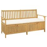 vidaXL Opslagbank met kussen met opslag met de deur 170 x 63 x 84 cm