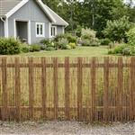 vidaXL Tuinhek Geë carboniseerd 500 x 90 cm Riet