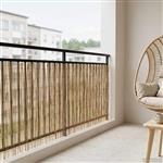 vidaXL Tuinhek Gecarboniseerd riet 500 x 100 cm