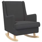 vidaXL Schommelstoel Donkergrijs 62 x 80 x 85 cm Schapenstof