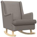 vidaXL Schommelstoel Taupe 62 x 80 x 85 cm Stof