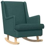 vidaXL Schommelstoel Donkergroen 62 x 80 x 85 cm Stof