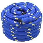 vidaXL Boottouw 50 m 3 Blauw PP