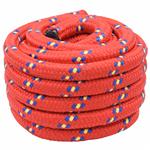 vidaXL Boottouw 25 m 3 Rood PP
