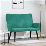 vidaXL 2-Zits Sofa Turquoise 115 x 61 x 87 cm Fluweel (V)